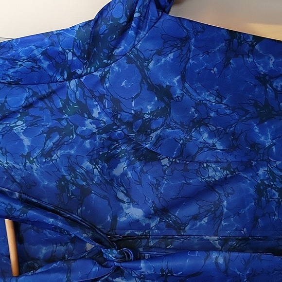 Vintage Blue Marble Dress - Picture 7 of 9